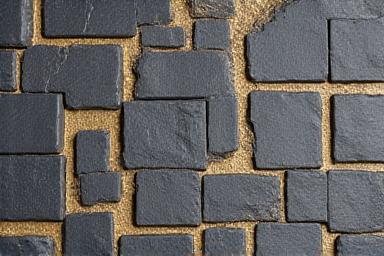 Nahaufnahme von hochwertigem Pflasterstein-Design