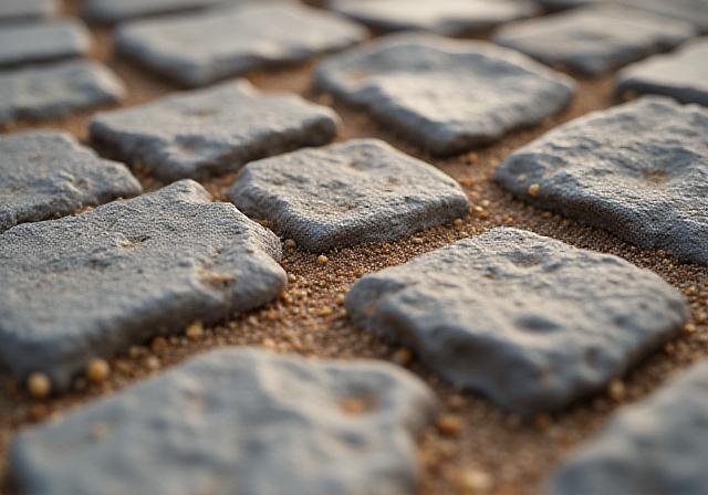 Nahaufnahme von edlem Kopfsteinpflaster
